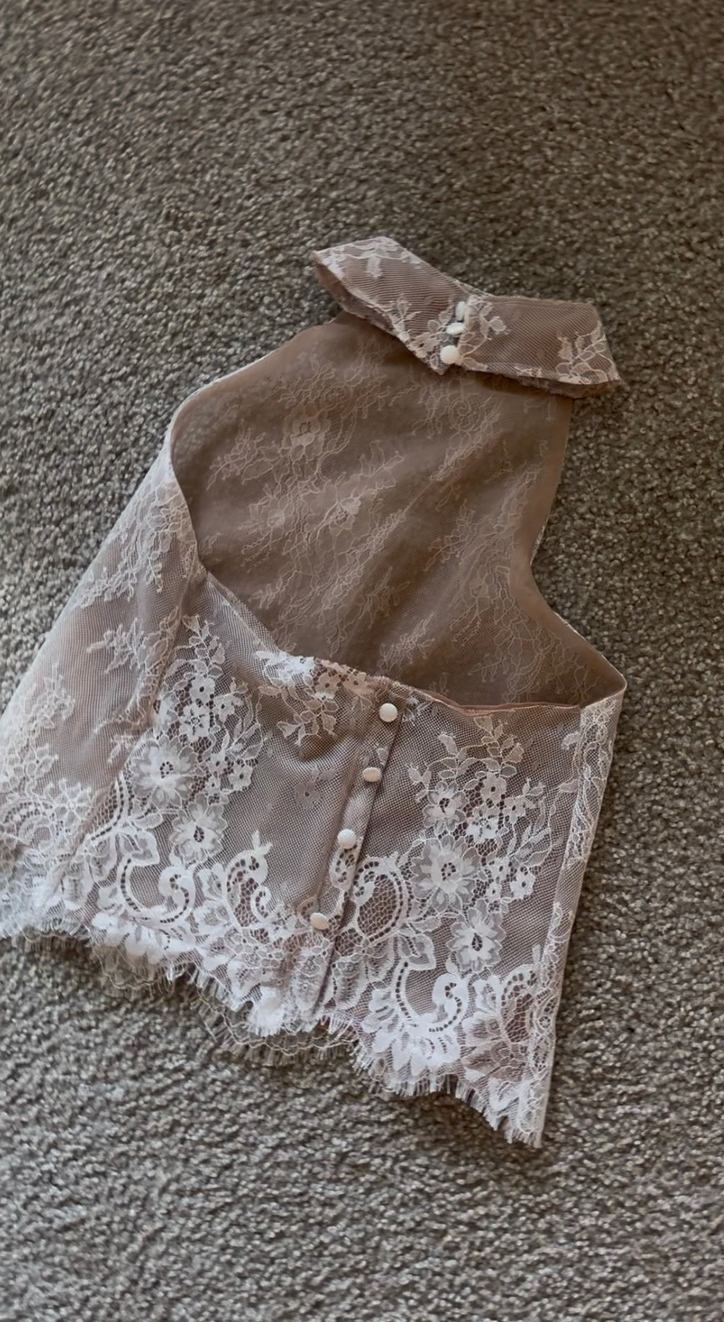 Lacey halter top