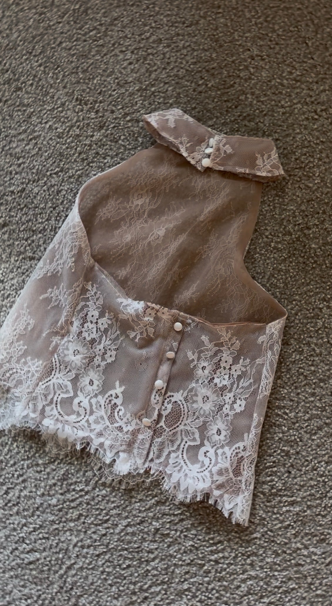 Lacey halter top
