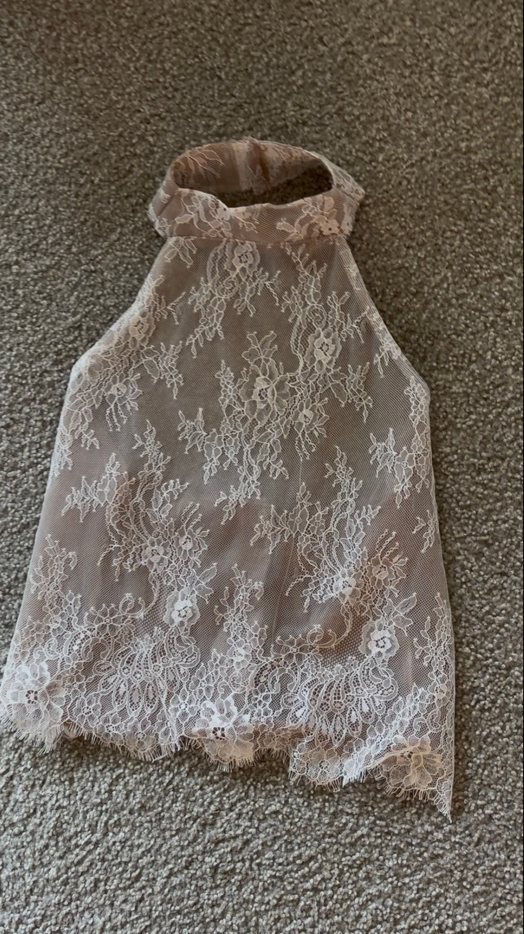 Lacey halter top